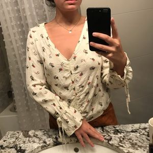 floral pattern urban outfitters vintage shirt